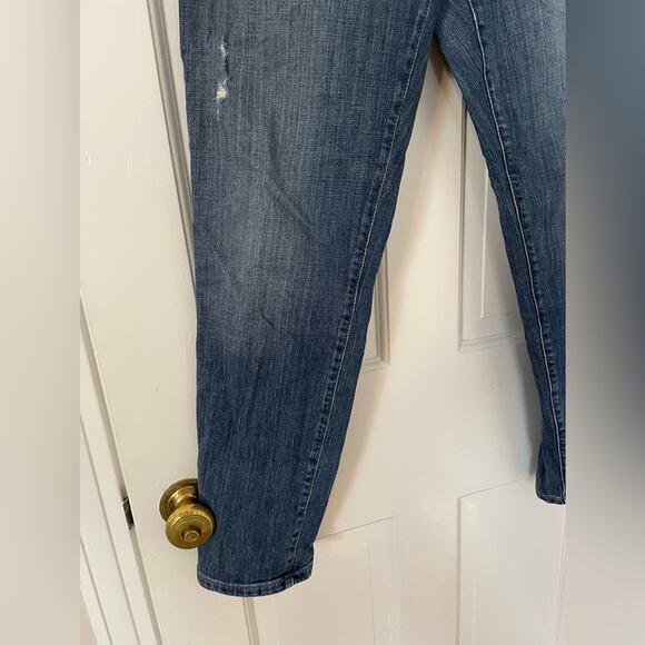LOFT Relaxed Skinny Distressed Jeans - Picture 3 of 7